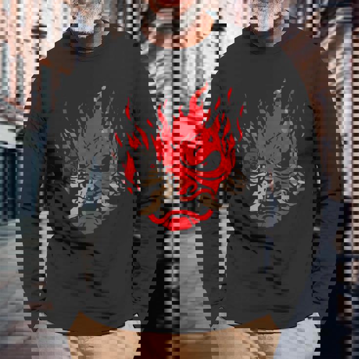 Onicyborg Cyberpunk 長袖Tシャツ 高齢者への贈り物