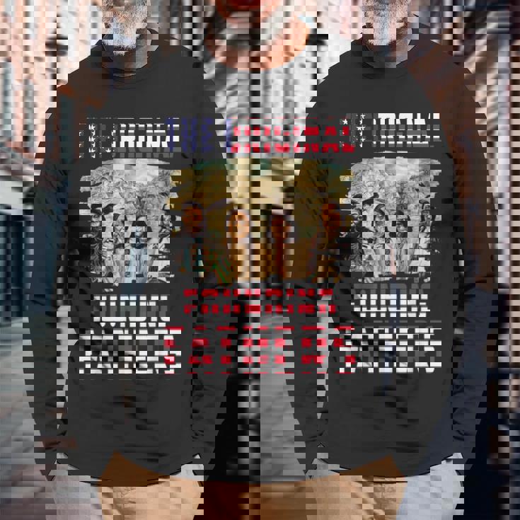 The Original Founding Fathers ネイティブアメリカン メンズ レディース 長袖Tシャツ 高齢者への贈り物