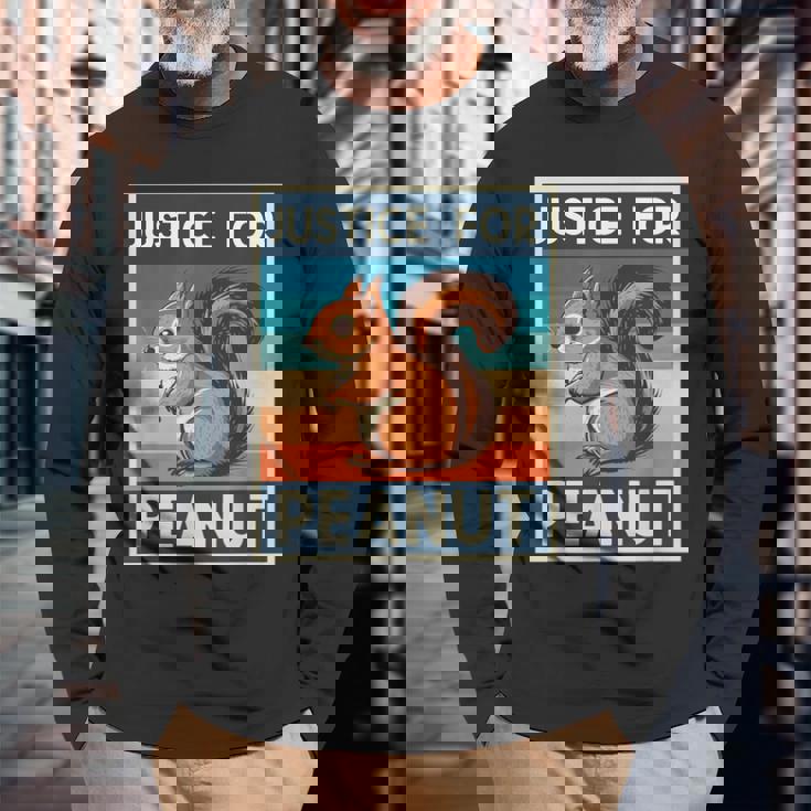 P'nut Pnutリスtシャツ ジャスティス ピーナッツザリス 長袖Tシャツ 高齢者への贈り物