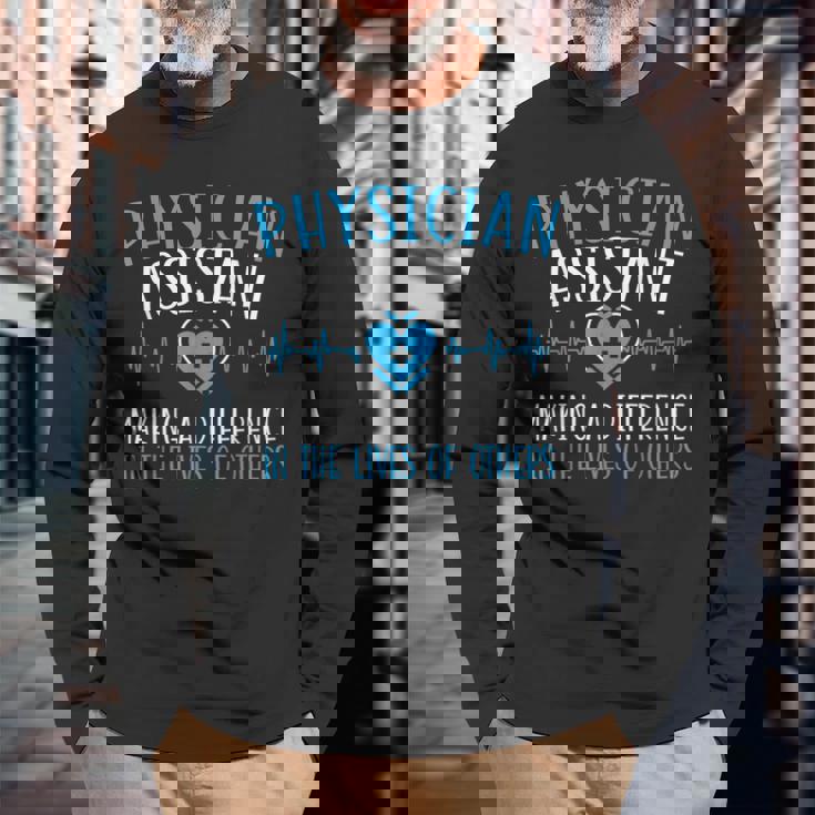 Pa医師アシスタントメディカルアソシエイト 長袖Tシャツ 高齢者への贈り物