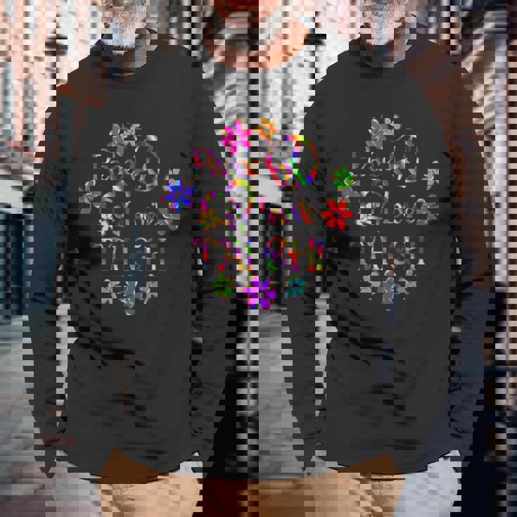 Peace Love 太極拳 長袖Tシャツ 高齢者への贈り物