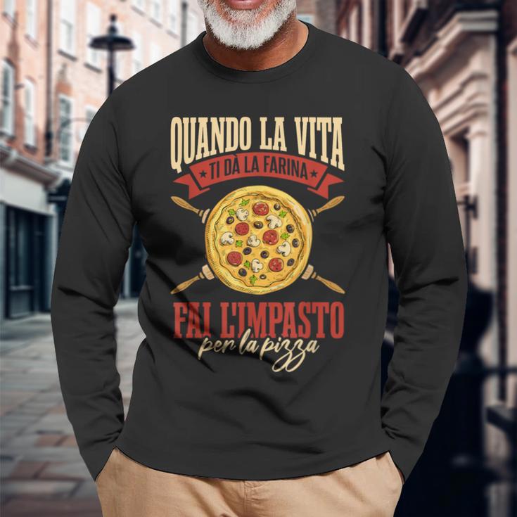 Pizzaioli Divertente Pizzaiolo Uomo Festa Del Papà Maglietta a maniche lunghe Regalos para ancianos