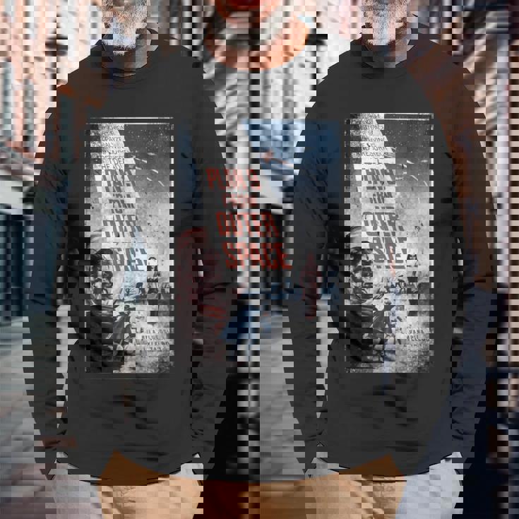 Plan 9 From Outerpace 映画ポスターシャツ ヴィンテージフィルムtシャツ 長袖Tシャツ 高齢者への贈り物