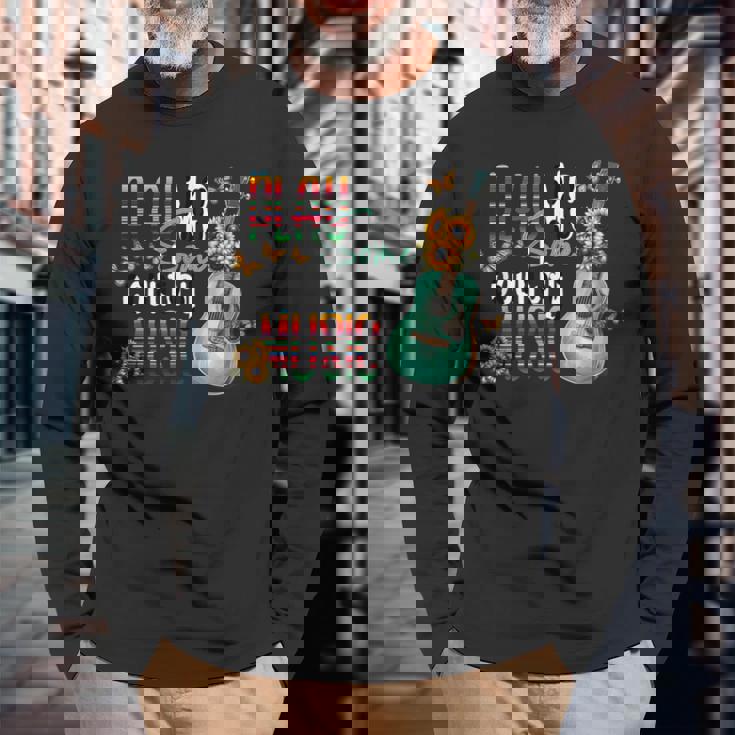 Play Meome Country Music ギターアート 長袖Tシャツ 高齢者への贈り物