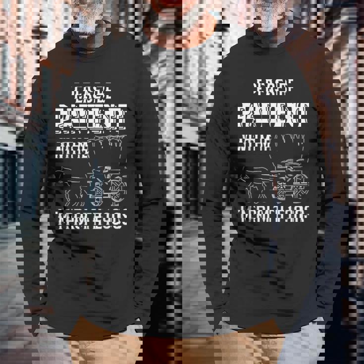 Please Be Patient With Me I'm From The 1900S 馬 長袖Tシャツ 高齢者への贈り物