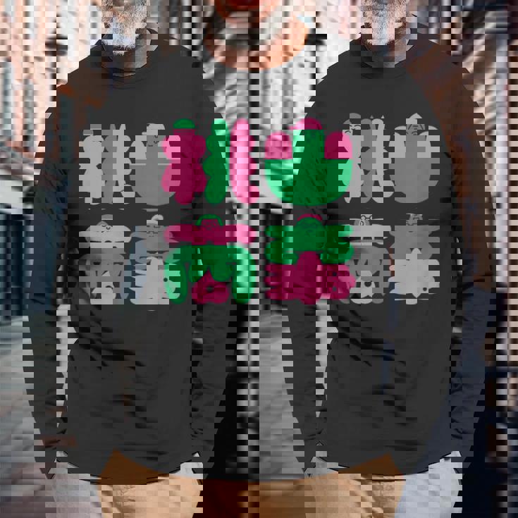 Podcast “桃山商事” Charcoal 長袖Tシャツ 高齢者への贈り物