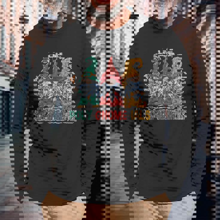 Poly Gnome Ials 数学のしゃれの代数学生 長袖Tシャツ 高齢者への贈り物