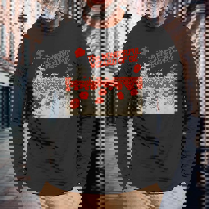 Poppy Field Tin Man ライオン かかし トト ドロシー オズの魔法使い 長袖Tシャツ 高齢者への贈り物