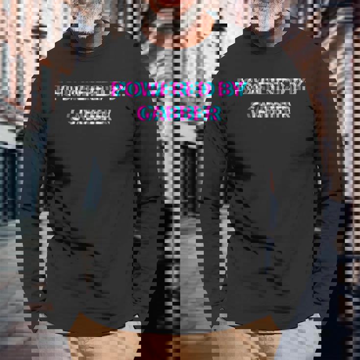 Powered By Gabber Music Festival Outfit 長袖tシャツ 長袖Tシャツ 高齢者への贈り物