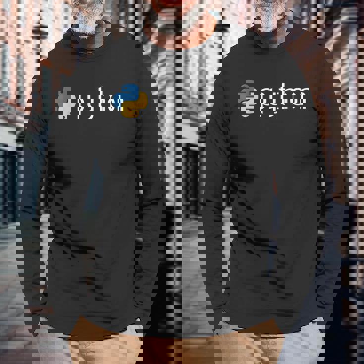 Python Programmer コンピューター デベロッパー 長袖Tシャツ 高齢者への贈り物