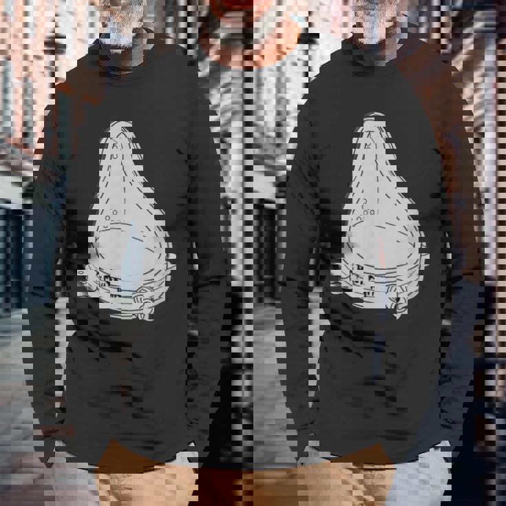 R Muttの噴水 – マルセル・デュシャン美術へのオマージュ 長袖Tシャツ 高齢者への贈り物