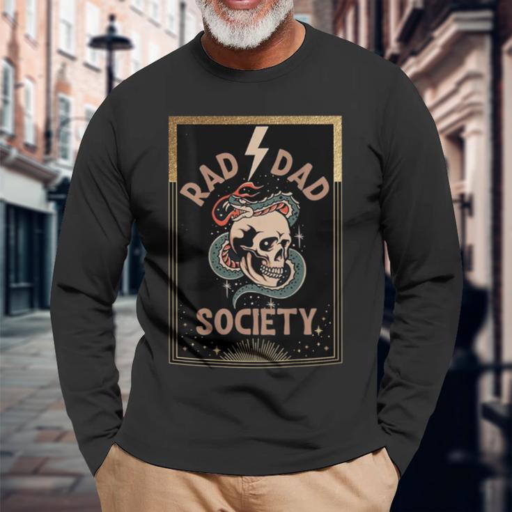 Rad Dad Society Cool Dad Club Dad Life Fathers Day Long Sleeve T