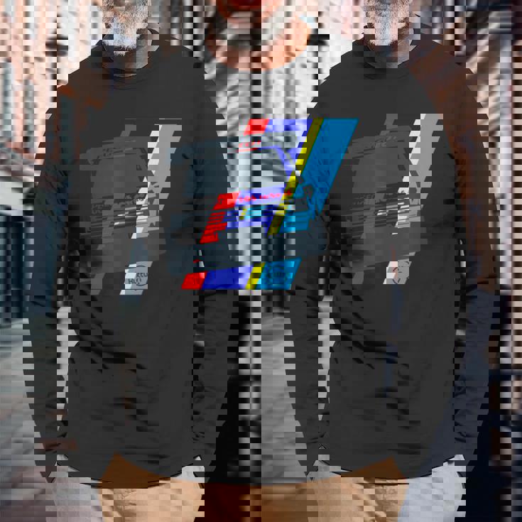 Rallye Group B クラシックカーレースとモータースポーツレース 長袖Tシャツ 高齢者への贈り物