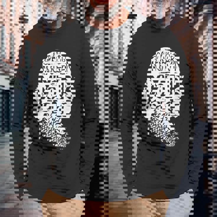 Rbg Ruth Bader Ginsburg フェミニスト 政治ギフト 長袖Tシャツ 高齢者への贈り物