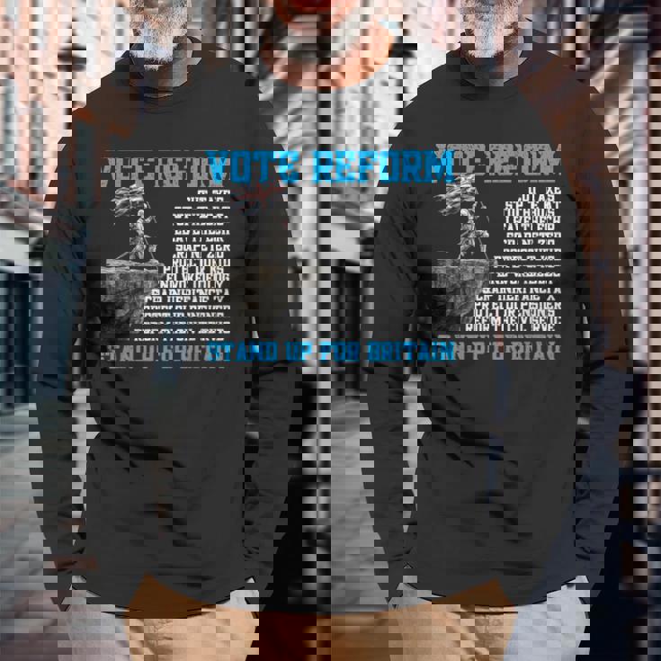 Reform Uk 商品 長袖Tシャツ 高齢者への贈り物