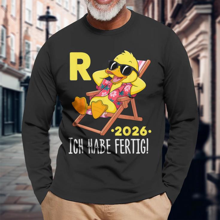 Rente 2026 Legendäre Rente Ente Ich Habe Fertig Rentner Langarmshirts ...