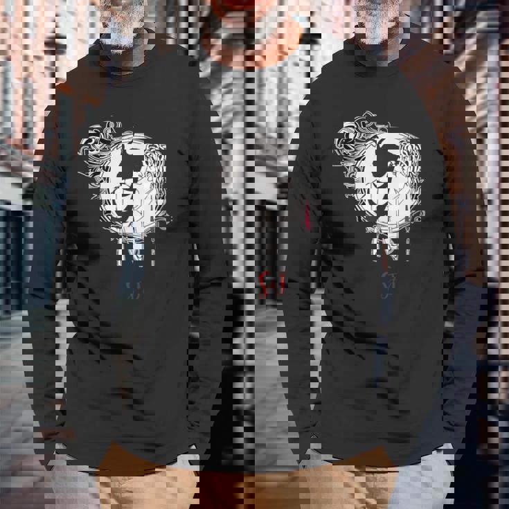 S&J-サロメとジョン・オーブリー・ビアズリー・トリビュート 長袖Tシャツ 高齢者への贈り物