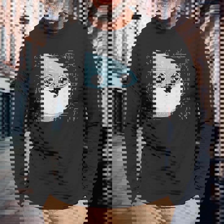 Sacabambaspis フィッシュ数学ミーム 長袖Tシャツ 高齢者への贈り物