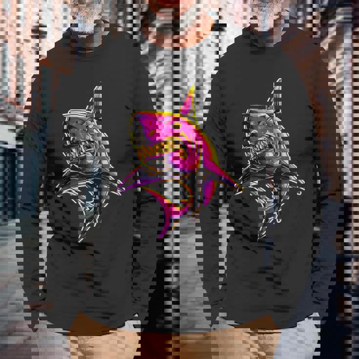 San Jose 408シャツ、Shark City、Hellaan Jose、Shark Tankj 長袖Tシャツ 高齢者への贈り物