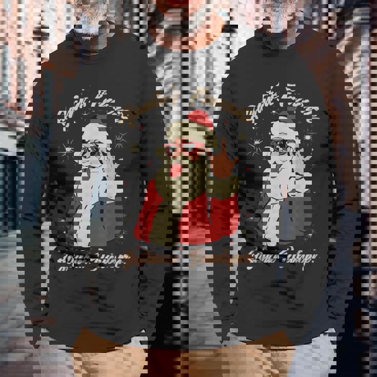 Santa's Favorite ソフトウェア開発者 面白いクリスマスサンタ 長袖Tシャツ 高齢者への贈り物