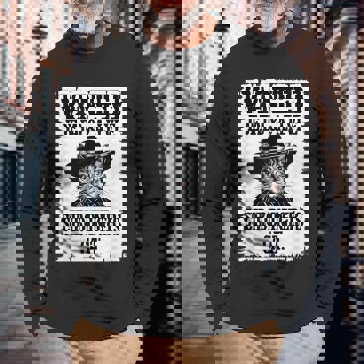 Schrodinger's Cat Wanted Physics シャツ 理科教師 長袖Tシャツ 高齢者への贈り物