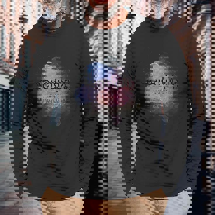 Serendipity 長袖Tシャツ 高齢者への贈り物