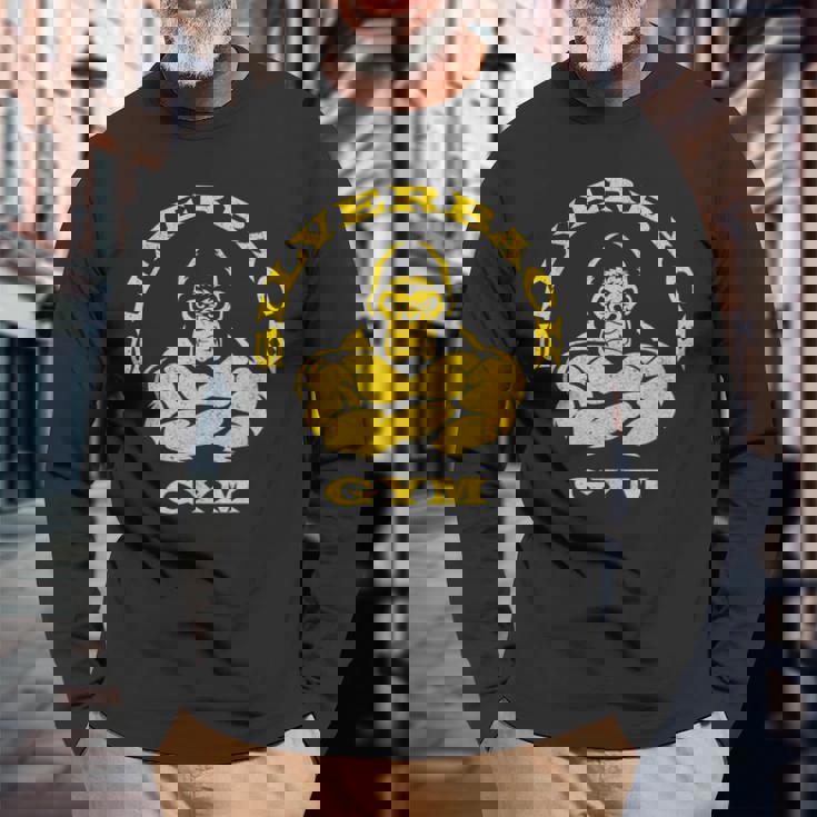 Silverback Gorilla Gym Apparel パワーリフティング、ストロングマン 長袖Tシャツ 高齢者への贈り物