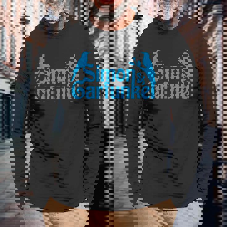 Simon & Garfunkel 鳥 長袖Tシャツ 高齢者への贈り物