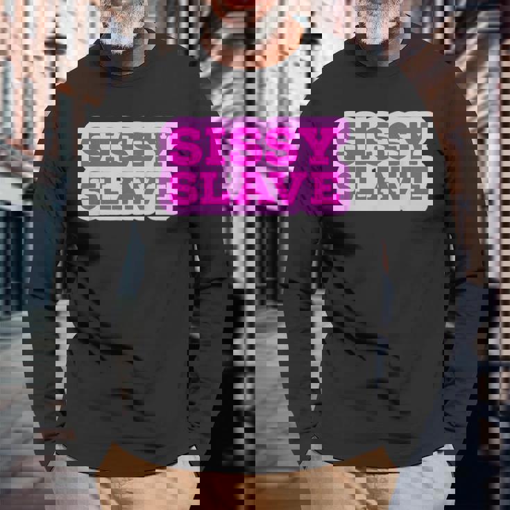 Sissylaveissification Maid Baby Kinkyissy Femboy 長袖Tシャツ 高齢者への贈り物