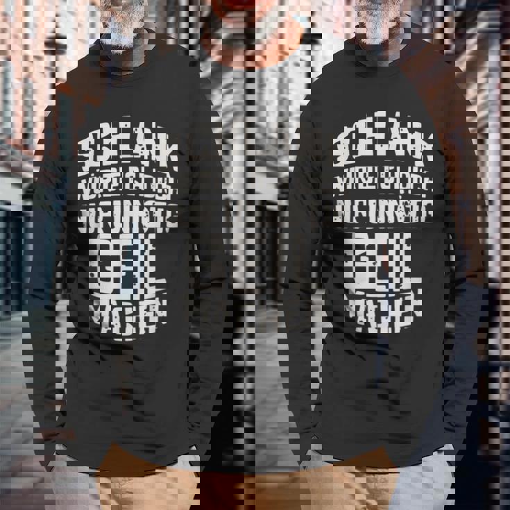 Slim Würde Ich Dich Nur Unnötig Geil Machen Langarmshirts Geschenke für alte Männer