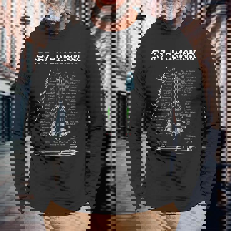 Sr-71 Birdpecs -Sr-71 Bird 長袖Tシャツ 高齢者への贈り物