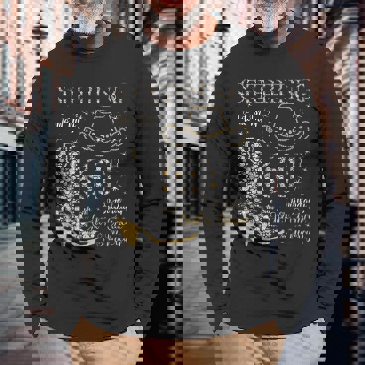 Steping Into My 60Th Birthday With God's Grace And Mercy 長袖Tシャツ 高齢者への贈り物