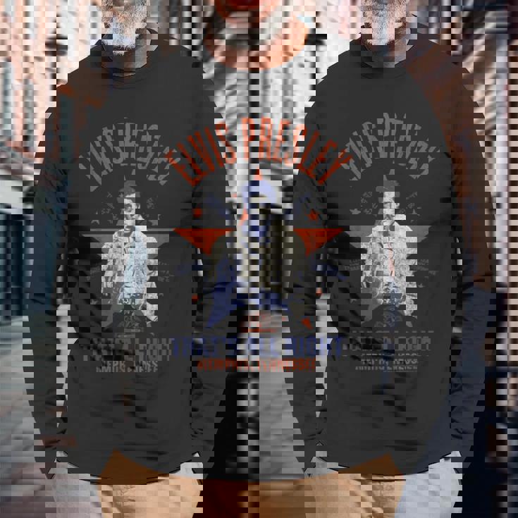 Sun Records X エルヴィス・プレスリー That's All Right 長袖Tシャツ 高齢者への贈り物