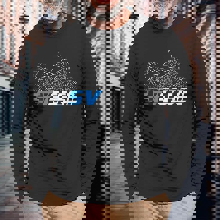 Sv650 2016-2025 ストリートバイクライダー、オートバイ用。 長袖Tシャツ 高齢者への贈り物