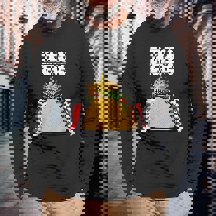 Taco King シャツ タコス愛好家用 長袖Tシャツ 高齢者への贈り物