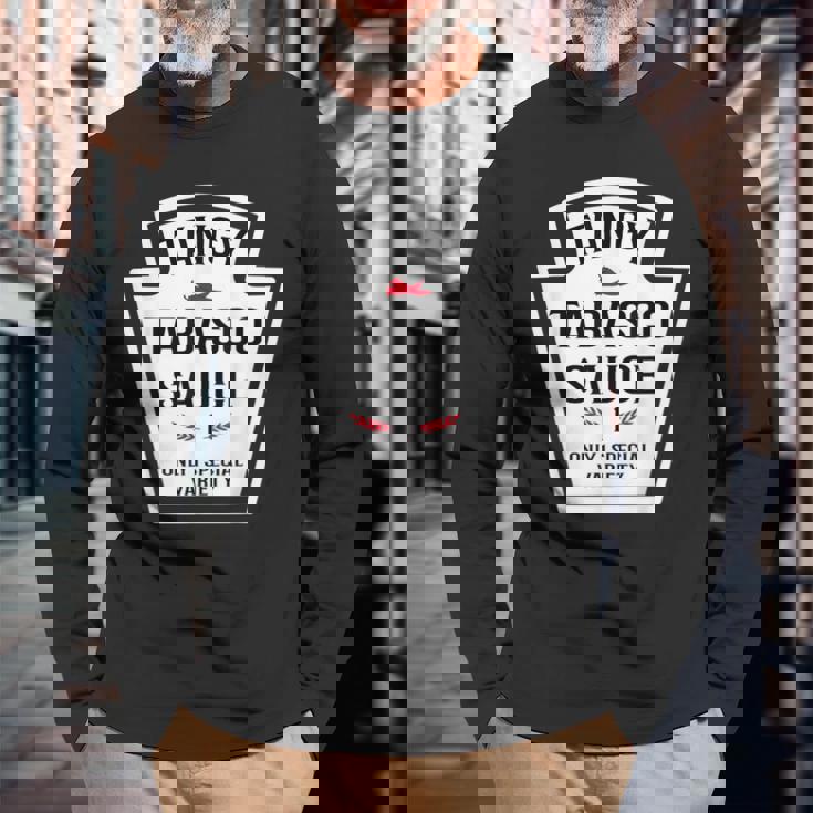 Tangy Tabasco ソースグループ 調味料ファミリーマッチング 長袖Tシャツ 高齢者への贈り物