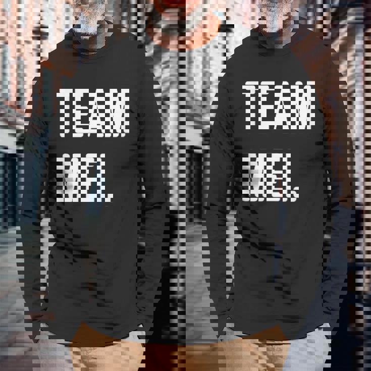 Team Mei 名前 長袖Tシャツ 高齢者への贈り物