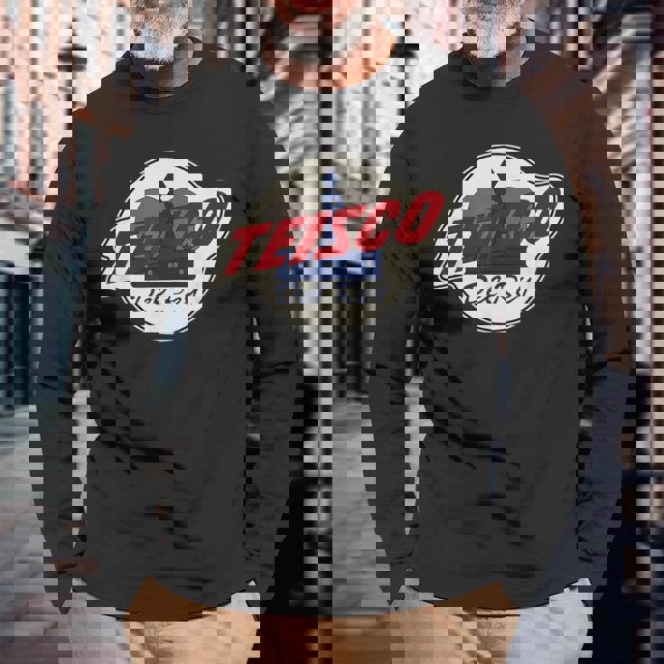 Teisco ビンテージロゴ 長袖Tシャツ 高齢者への贈り物