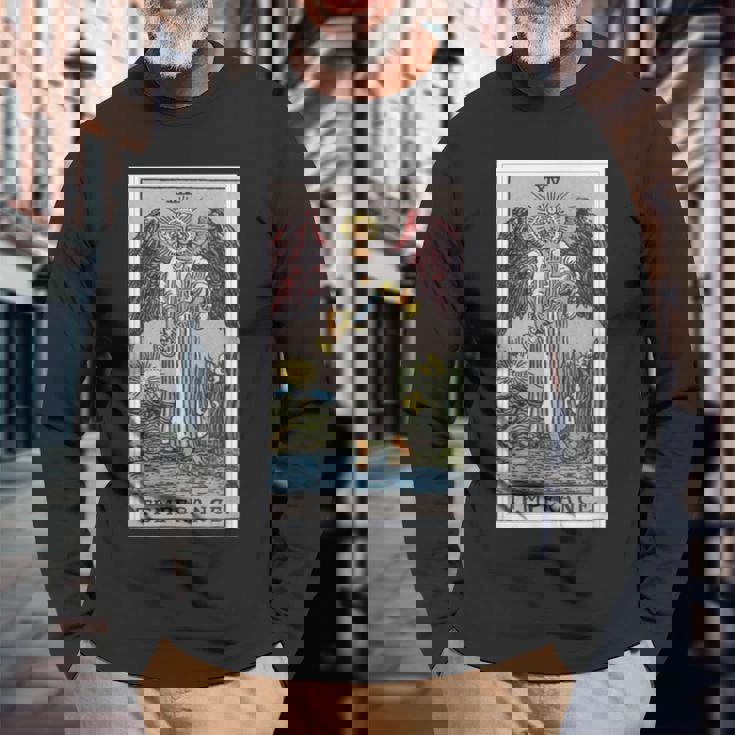 The Temperance タロットカード 長袖Tシャツ 高齢者への贈り物