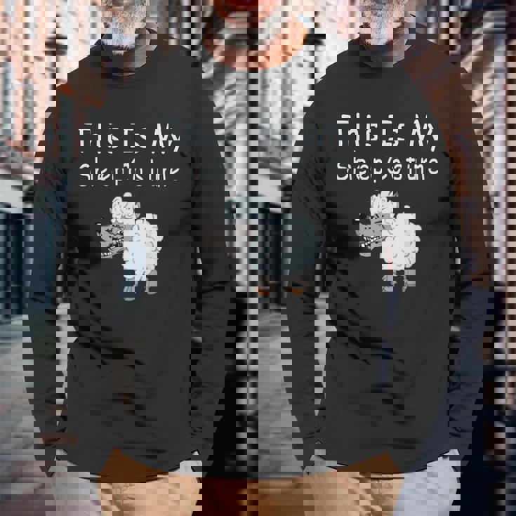 This Is Myheep Costume 羊の皮を被った狼 面白い羊 長袖Tシャツ 高齢者への贈り物