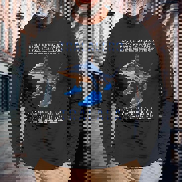 Tralalero Tralala イタリアンブレインレッドミーム 長袖Tシャツ 高齢者への贈り物