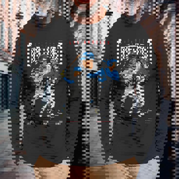 Triple Threat Ohtani Betts Freeman Los Angeles Mlbpa 長袖Tシャツ 高齢者への贈り物