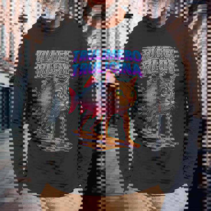 Trulimero Trulicina イタリアンブレインロットミーム 長袖Tシャツ 高齢者への贈り物