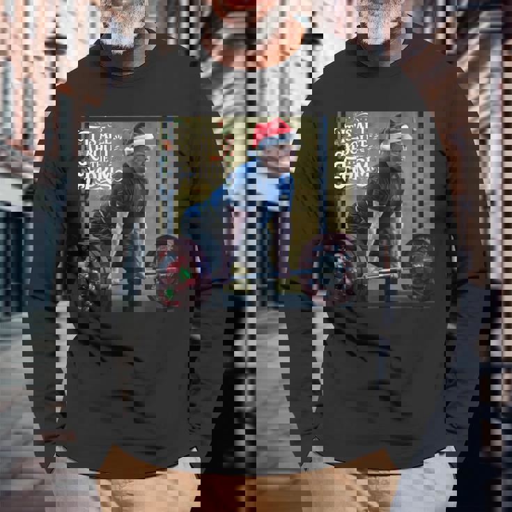 Trump Its All About The Form デッドリフティング ワークアウト クリスマス 長袖Tシャツ 高齢者への贈り物