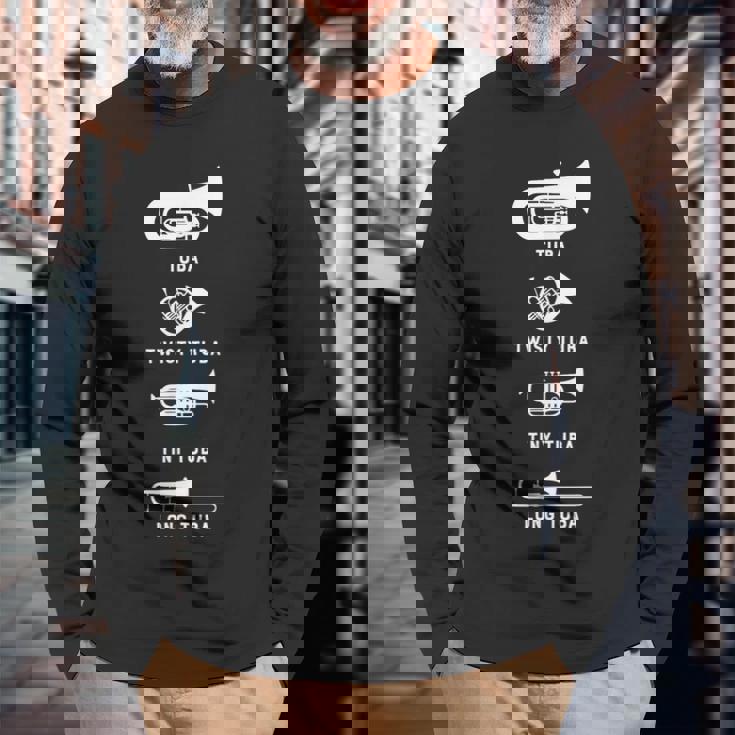 Tuba Twisty Tuba Tiny Tuba ロングチューバマーチングバンドシャツ 長袖Tシャツ 高齢者への贈り物