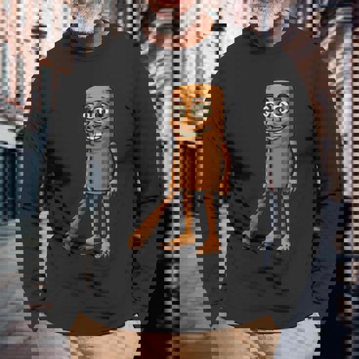 Tung Tung Tungahur Elegant Meme 長袖Tシャツ 高齢者への贈り物