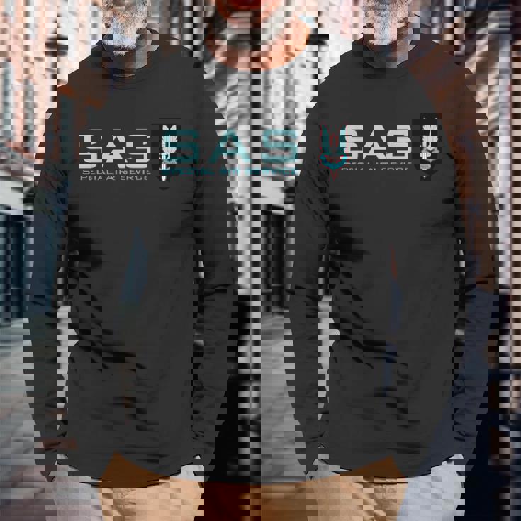 Ukas 特殊航空サービス イギリス陸軍 特殊部隊 長袖Tシャツ 高齢者への贈り物