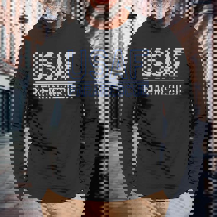 Us Air Force Usaf パラレスキュー Pj レスキュー メディックリカバリー 長袖Tシャツ 高齢者への贈り物