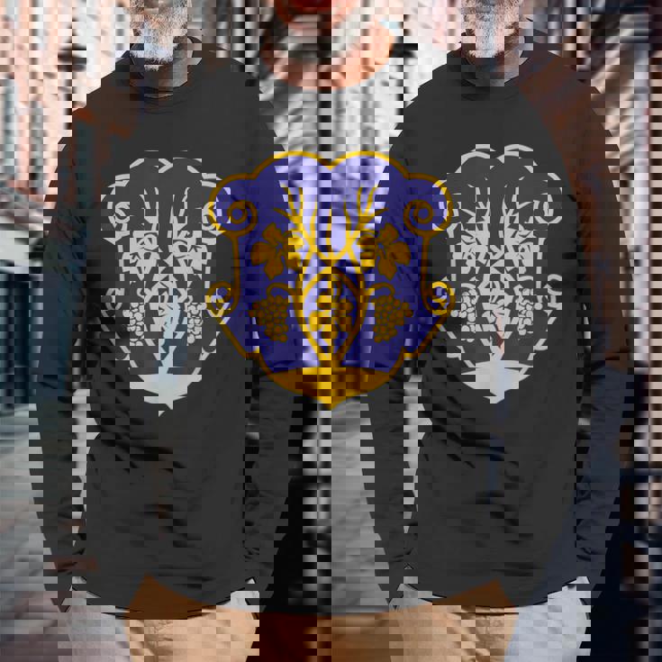 Uzhhorod 紋章 国旗 プライド 国民ギフト お土産 長袖Tシャツ 高齢者への贈り物