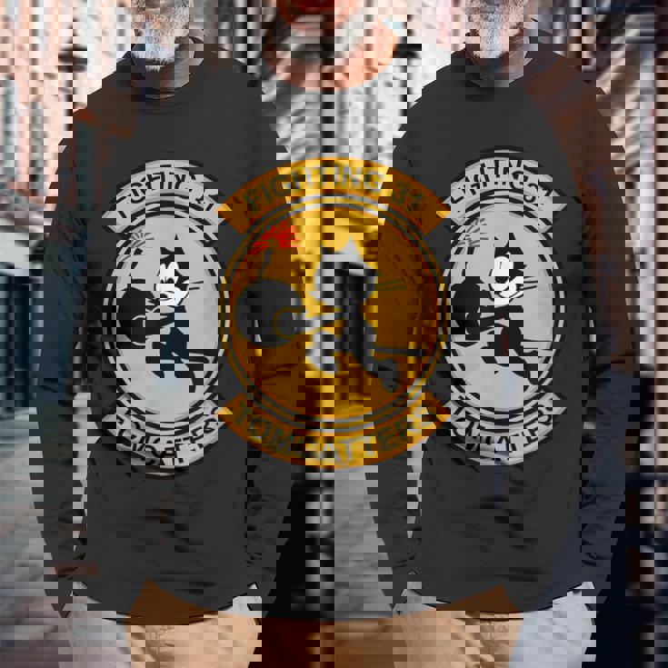 Vf-31 Tomcatters 長袖Tシャツ 高齢者への贈り物